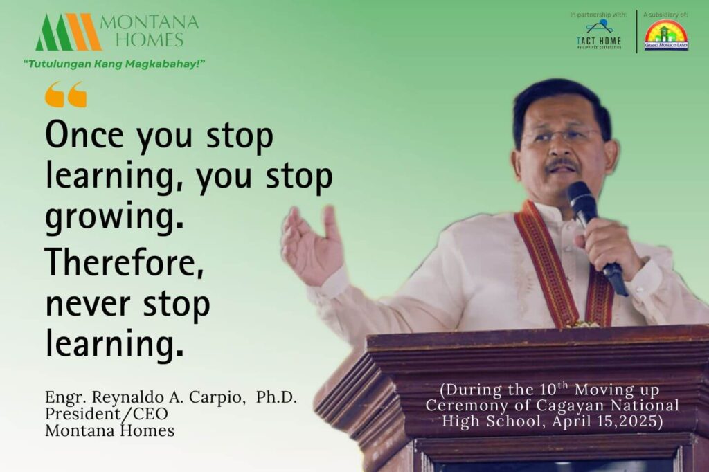 Once you stop learning, you stop growing. Therefore, never stop learning.